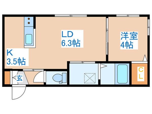 Terrace　Kasumiの物件間取画像